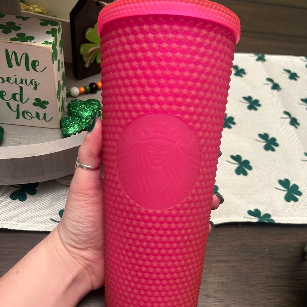 Starbucks Pink Textured Tumbler
